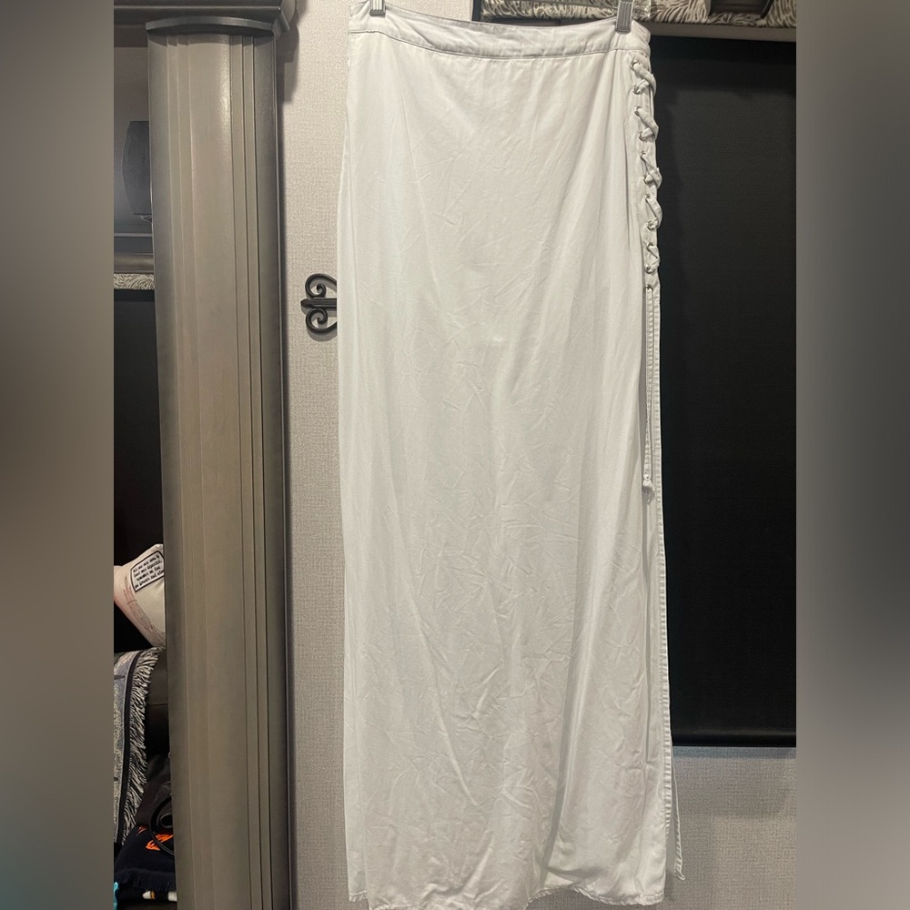 Tasha Polizzzi long split skirt